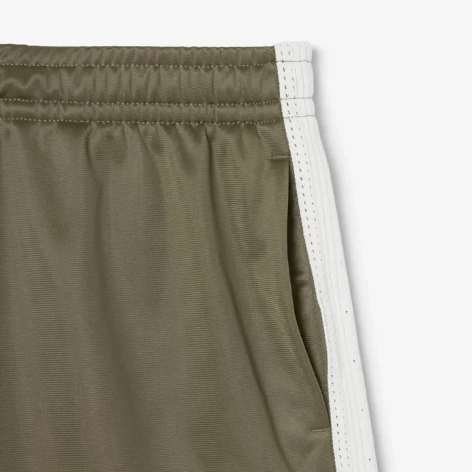 Satin Jersey Pointelle Stripe Shorts for kvinner