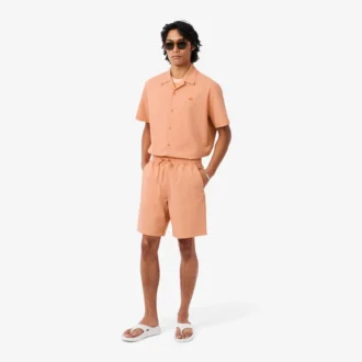 Seersucker-shorts i bomull