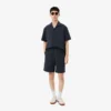 Seersucker-shorts i bomull