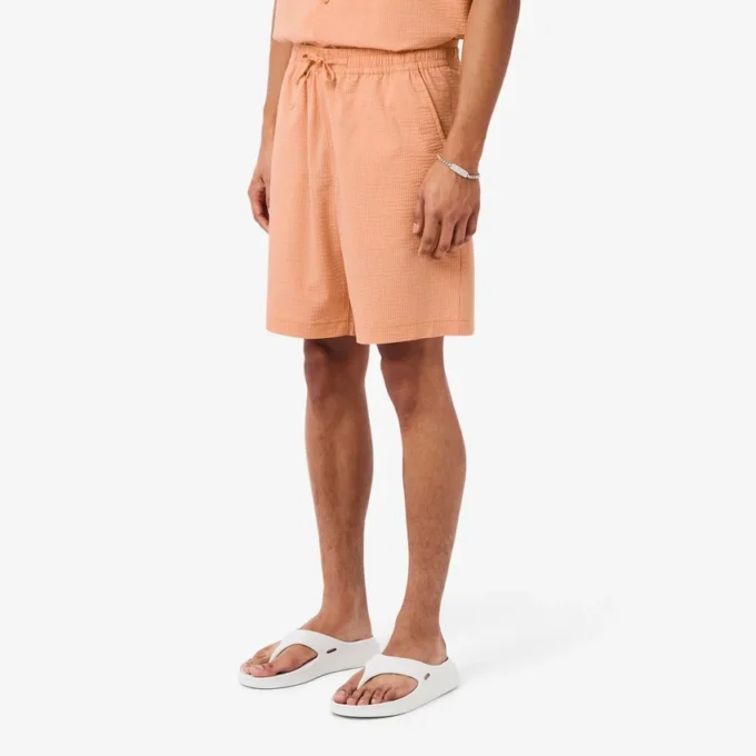 Seersucker-shorts i bomull