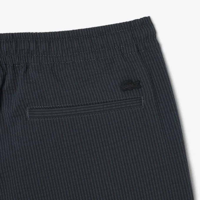 Seersucker-shorts i bomull