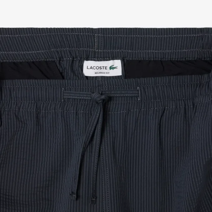 Seersucker-shorts i bomull