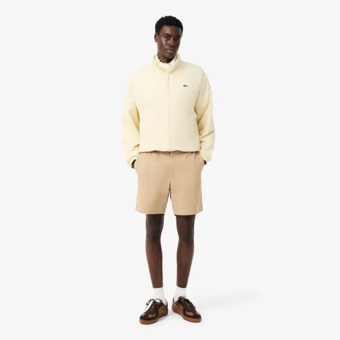 Shorts i bomullsstretch med normal passform