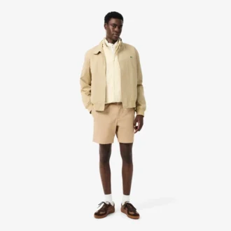 Shorts i bomullsstretch med normal passform
