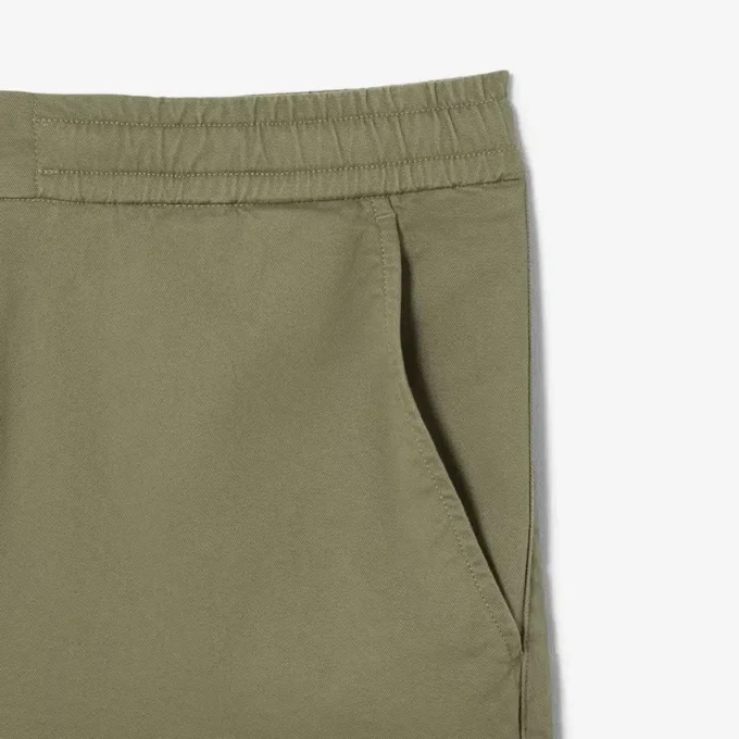 Shorts i bomullsstretch med normal passform