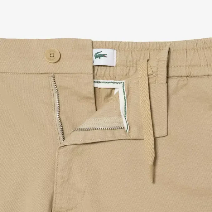 Shorts i bomullsstretch med normal passform