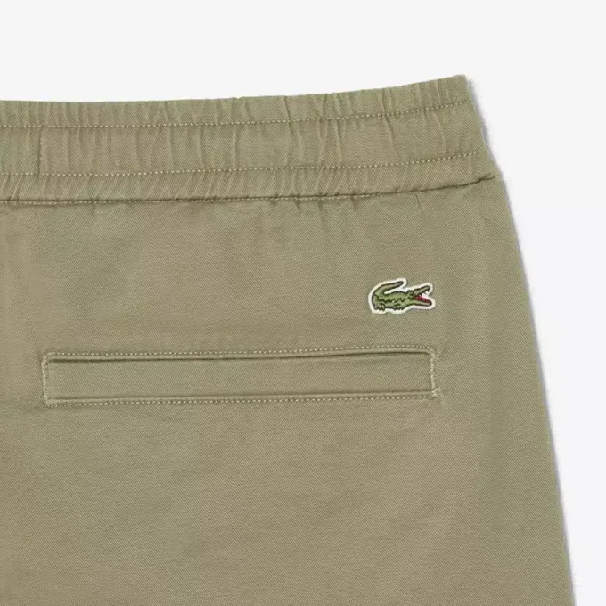 Shorts i bomullsstretch med normal passform
