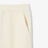 Shorts i linblanding med twillmønster og normal passform