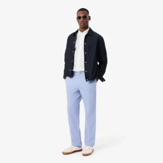 Skjorte i poplin med stretch og normal passform