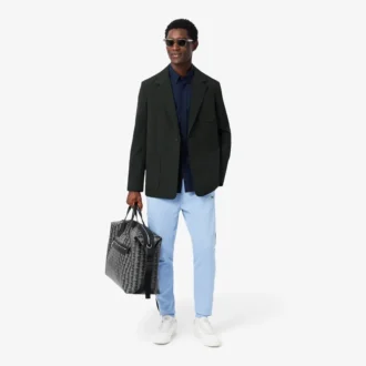 Skjorte i poplin med stretch og normal passform