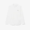 Skjorte i poplin med stretch og normal passform