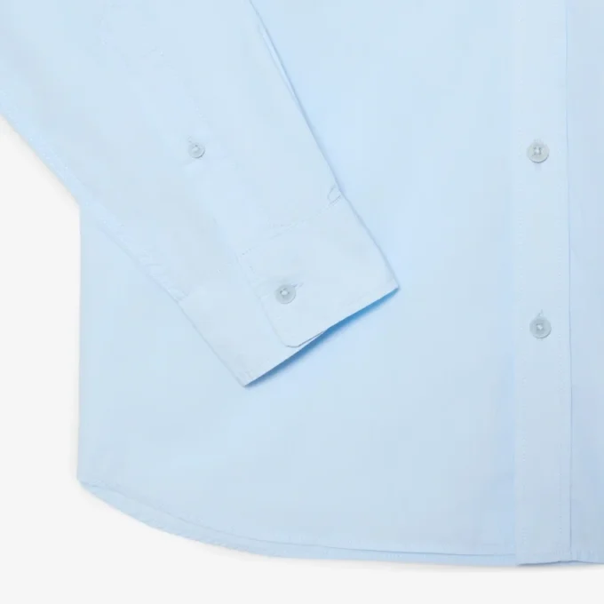 Skjorte i poplin med stretch og normal passform