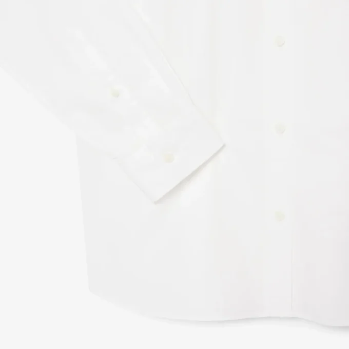 Skjorte i poplin med stretch og normal passform