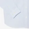 Skjorte i rutete poplin med normal passform