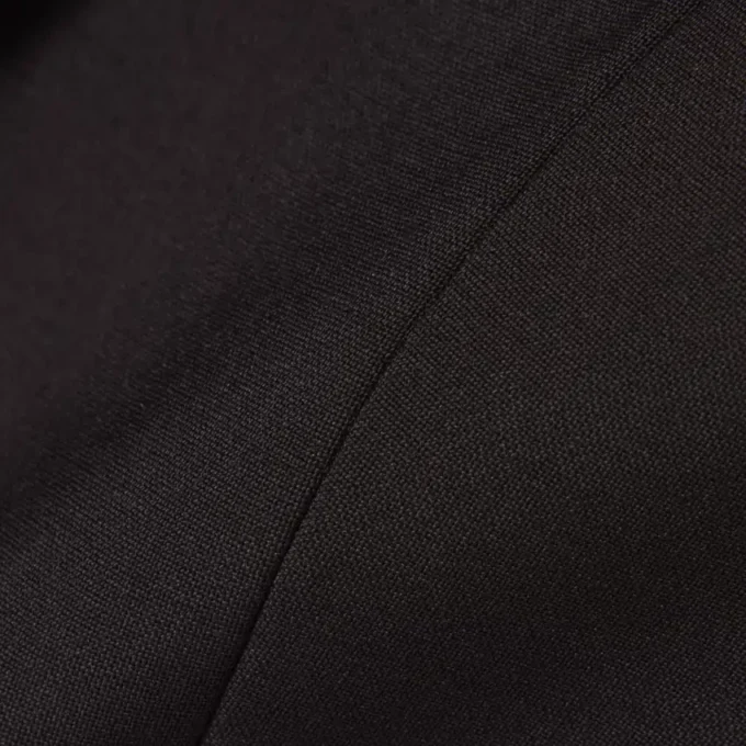 Slim fit-blazer i ull med brodert logo for kvinner