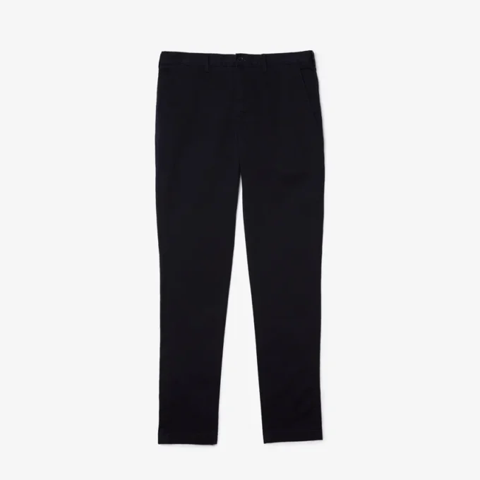 Slim fit-bukse i stretchbomull for menn