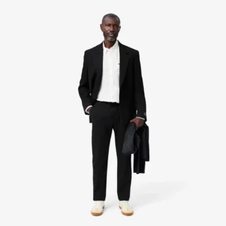 Slim fit-bukse i stretchbomull for menn