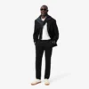 Slim fit-bukse i stretchbomull for menn