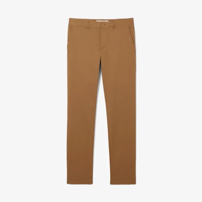 Slim fit-bukse i stretchbomull for menn