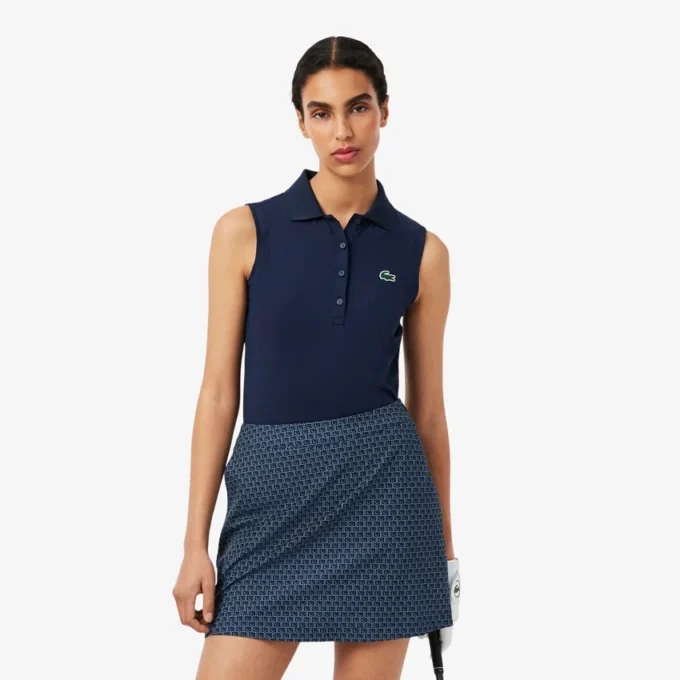 Slim fit golfpolo med UV-beskyttelse for kvinner