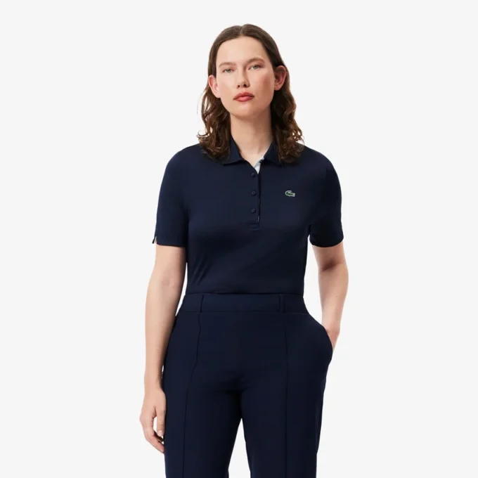 Slim fit golfpolo med UV-beskyttelse for kvinner