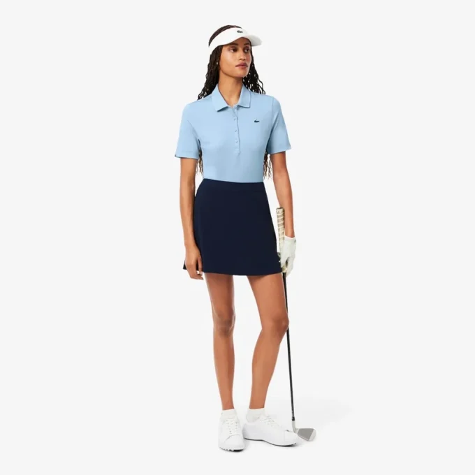 Slim fit golfpolo med UV-beskyttelse for kvinner