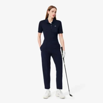 Slim fit golfpolo med UV-beskyttelse for kvinner