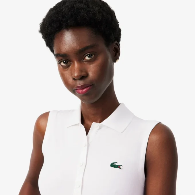 Slim fit golfpolo med UV-beskyttelse for kvinner