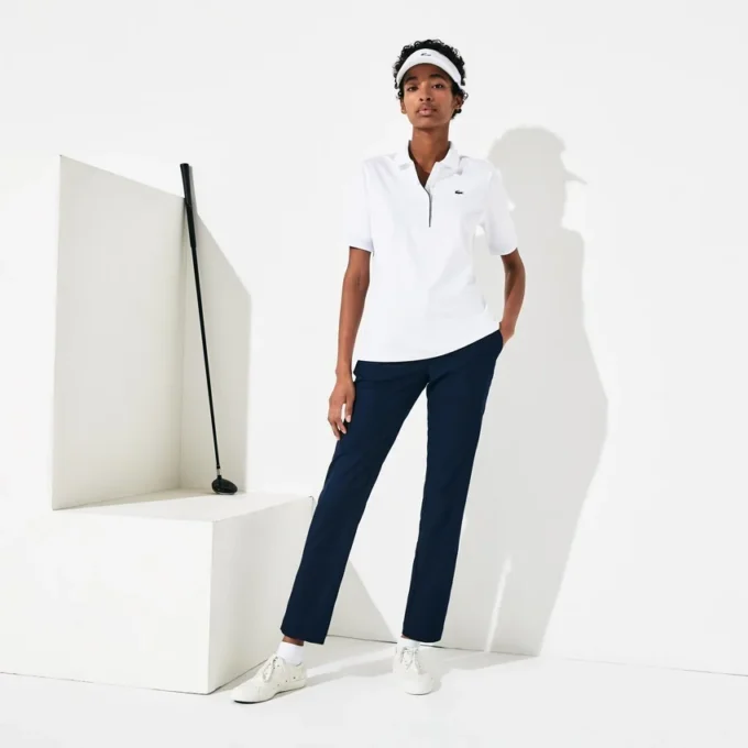 Slim fit golfpolo med UV-beskyttelse for kvinner