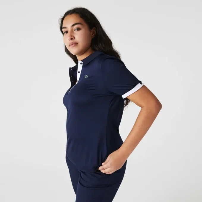 Slim fit golfpolo med UV-beskyttelse for kvinner