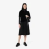 Slim fit-kjole med høy hals til kvinner