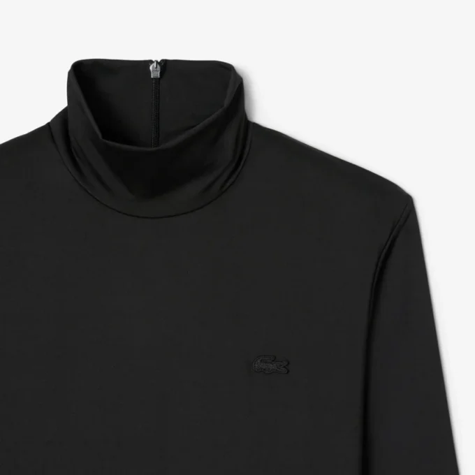 Slim fit-kjole med høy hals til kvinner