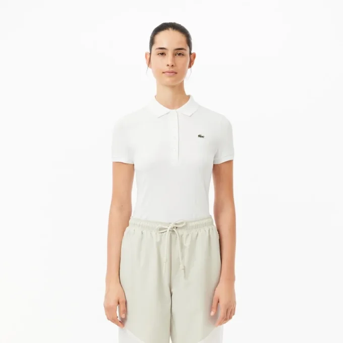 Slim fit L.12.12-pologensere i stretchbomull for kvinner