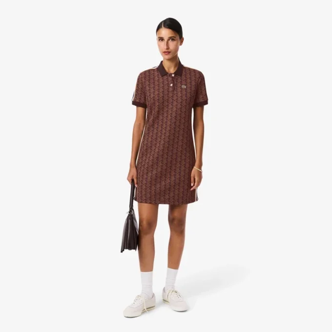 Slim Fit Monogram Pologenser for kvinner