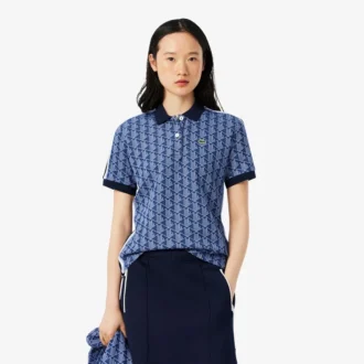 Slim Fit Monogram Pologenser for kvinner