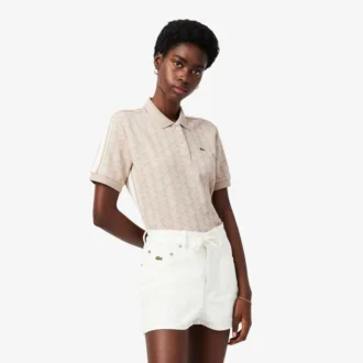 Slim Fit Monogram Pologenser for kvinner