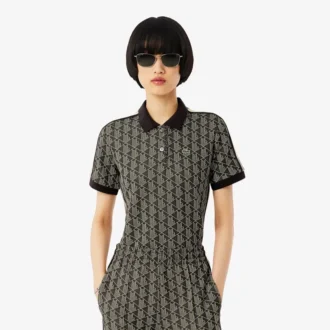Slim Fit Monogram Pologenser for kvinner