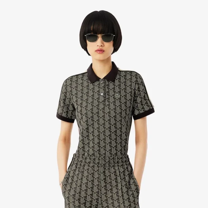 Slim Fit Monogram Pologenser for kvinner