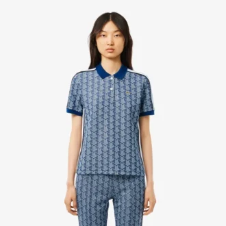 Slim Fit Monogram Pologenser for kvinner