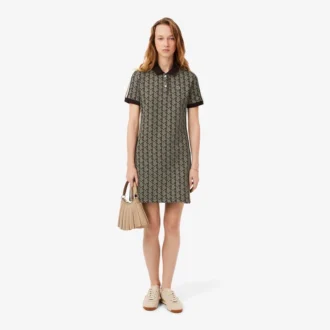 Slim Fit Monogram Pologenser for kvinner