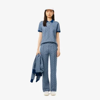 Slim Fit Monogram Pologenser for kvinner