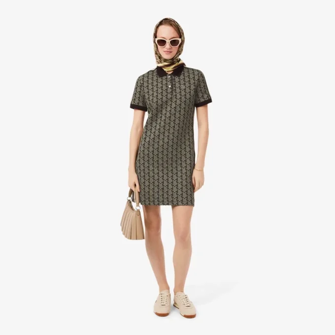 Slim Fit Monogram Pologenser for kvinner