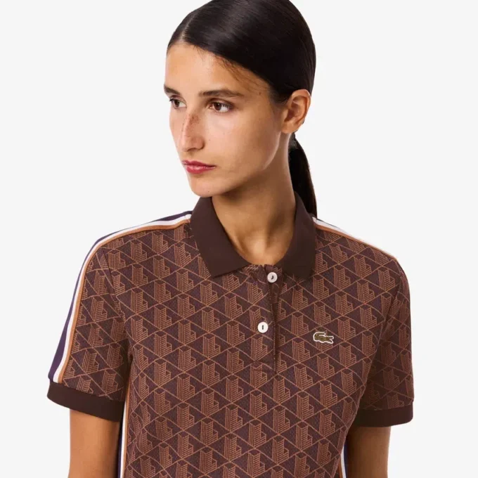 Slim Fit Monogram Pologenser for kvinner