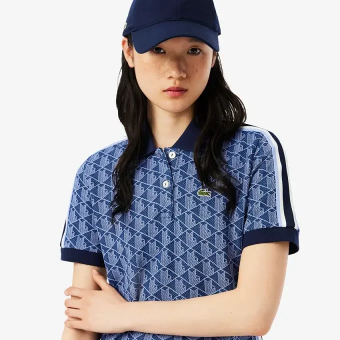 Slim Fit Monogram Pologenser for kvinner