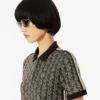Slim Fit Monogram Pologenser for kvinner