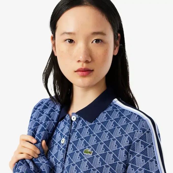 Slim Fit Monogram Pologenser for kvinner
