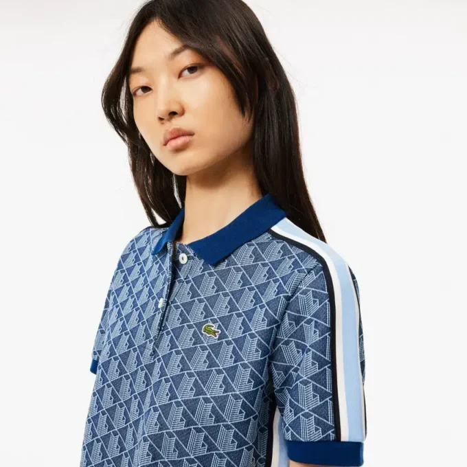 Slim Fit Monogram Pologenser for kvinner