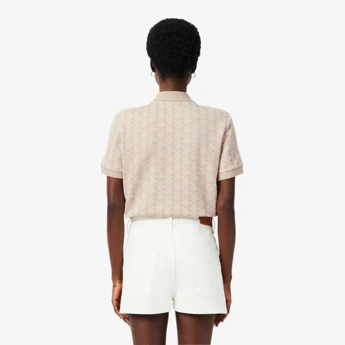 Slim Fit Monogram Pologenser for kvinner