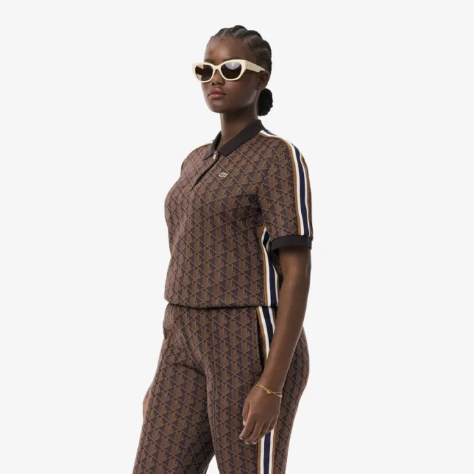 Slim Fit Monogram Pologenser for kvinner