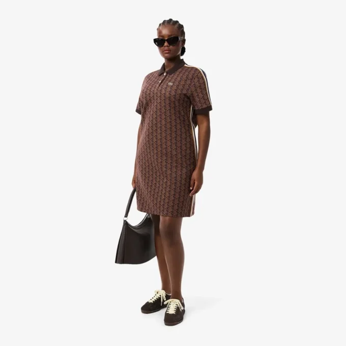 Slim Fit Monogram Pologenser for kvinner